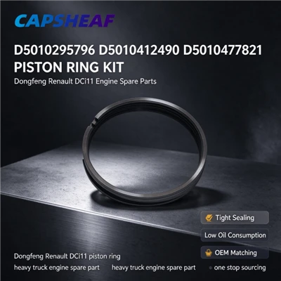 Cincin Piston D5010295796 D5010412490 D5010477821 Untuk Suku Cadang Mesin Dongfeng Renault DCi11